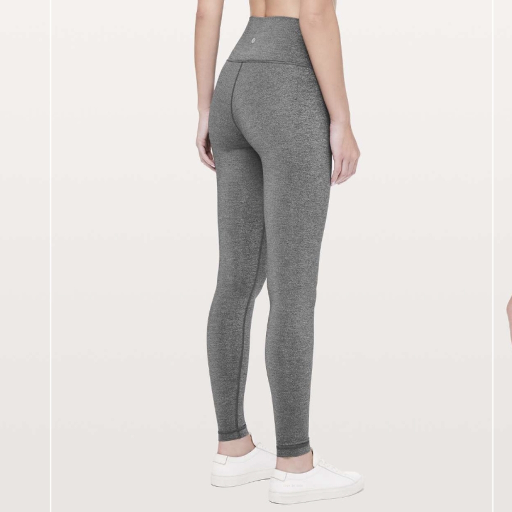 Lululemon Wunder Under Hi-Rise Tight Luxtreme 28" Heathered Black size 4 G - Picture 3 of 7